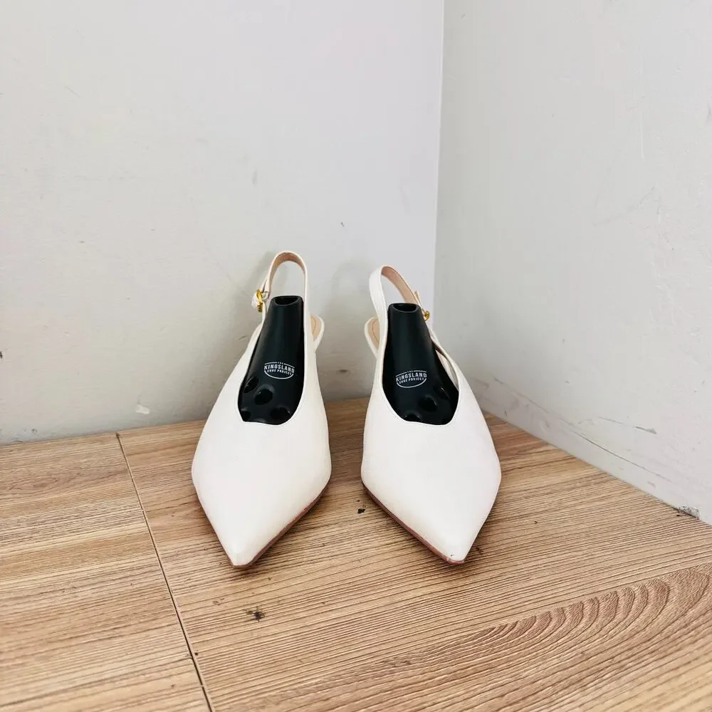 27 EDIT Naturalizer Elaine slingback pumps White Women’s Size 9.5 Wide